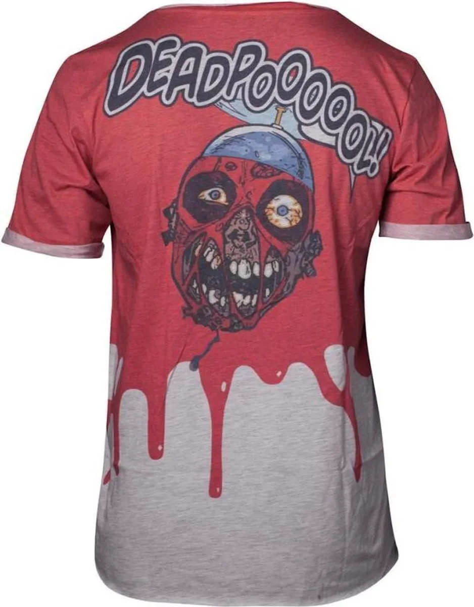 Marvel Deadpool Heren T-shirt L - All Over Print