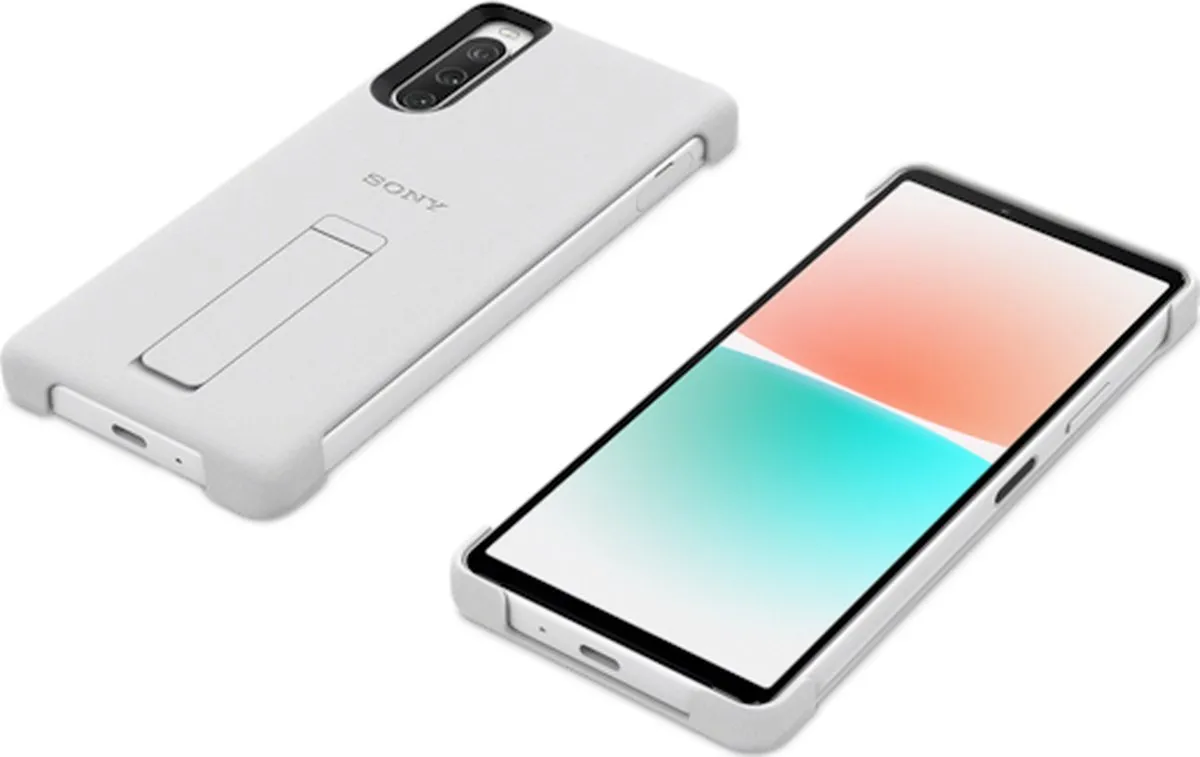 Sony Xperia 10 IV XQZCBCCH.ROW Stand Cover - Wit
