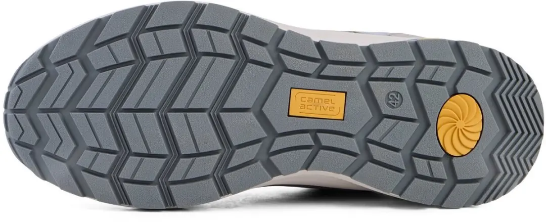 camel active Casual sneaker van leer en textielmix