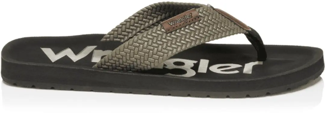 Wrangler Heren Zane Flipflop Men Low Olive/black