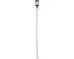 Flamingo Bo Anti-Trek Halsband Zilver L 55cm