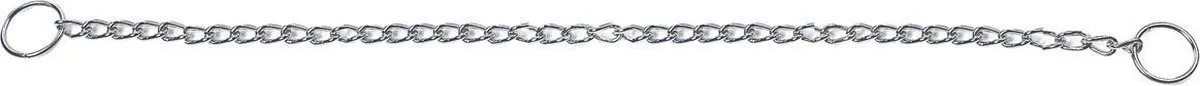 Flamingo Bo Anti-Trek Halsband Zilver L 55cm