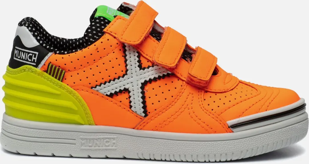 Munich Munich Sneakers oranje Imitatieleer