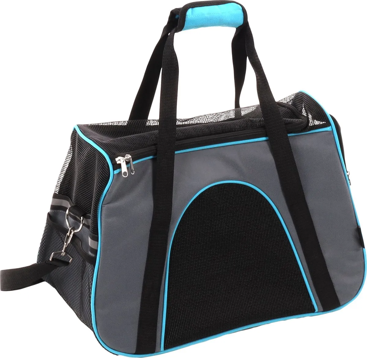 Flamingo Leona Hondentas - 44cm - Grijs - tot 10kg
