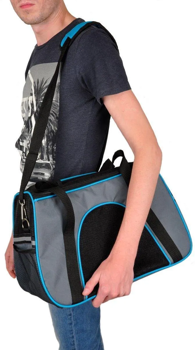 Flamingo Leona Hondentas - 44cm - Grijs - tot 10kg