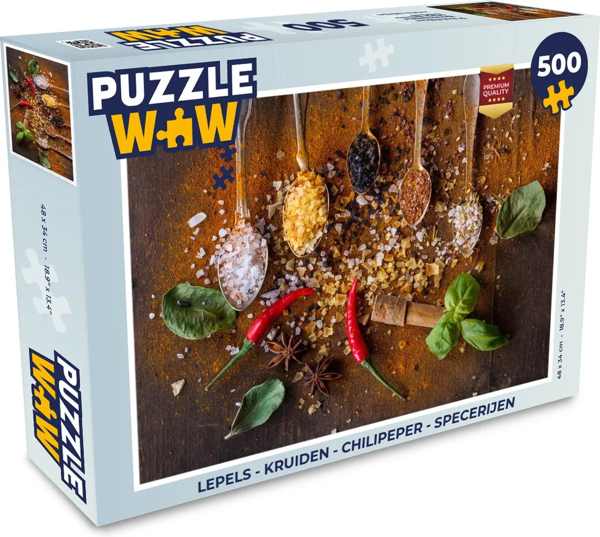 PuzzleWow Chilipeper & Specerijen Puzzel 500 Stuks