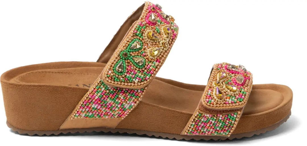 Bo Dames Slippers Leer Multi