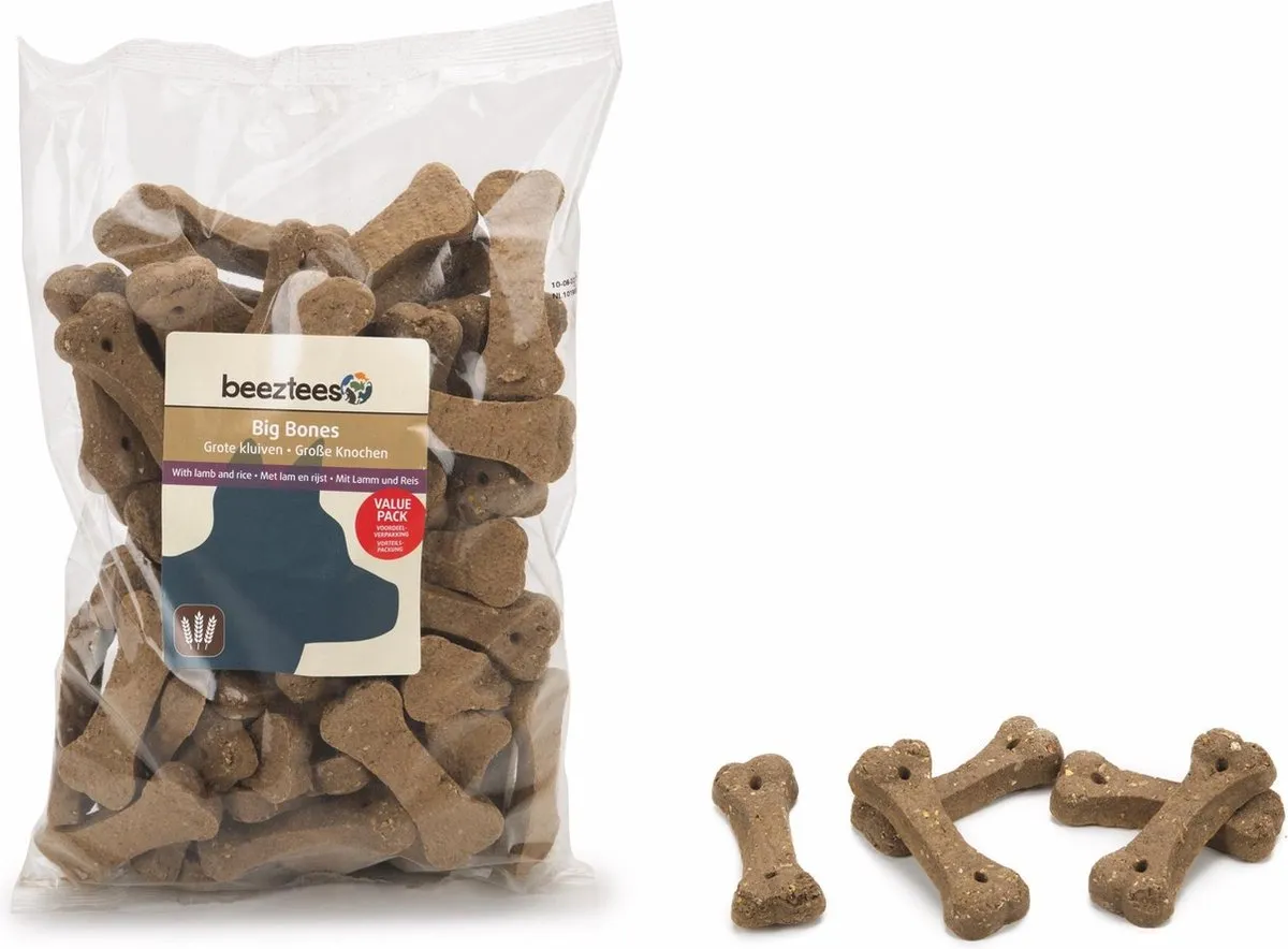 Beeztees Grote Kluif Lam Rijst 1kg