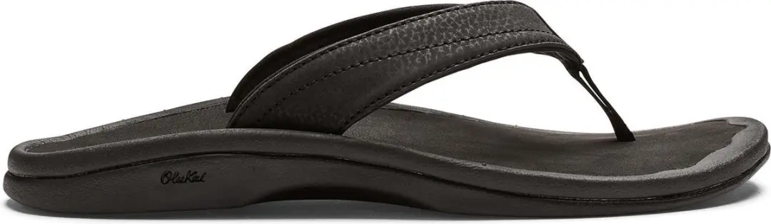 Olukai Ohana Dames Slipper Black/Black 40
