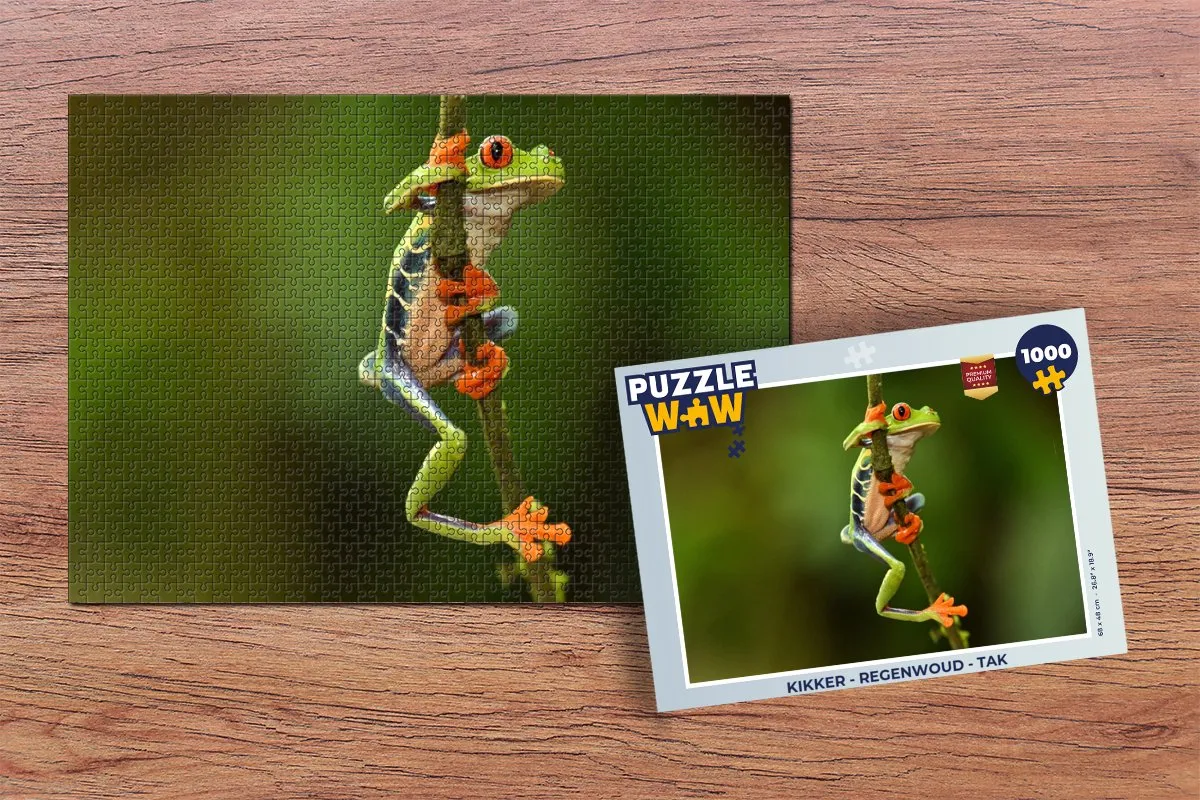PuzzleWow Regenwoud Tak Legpuzzel 1000 Stuks - Multicolor