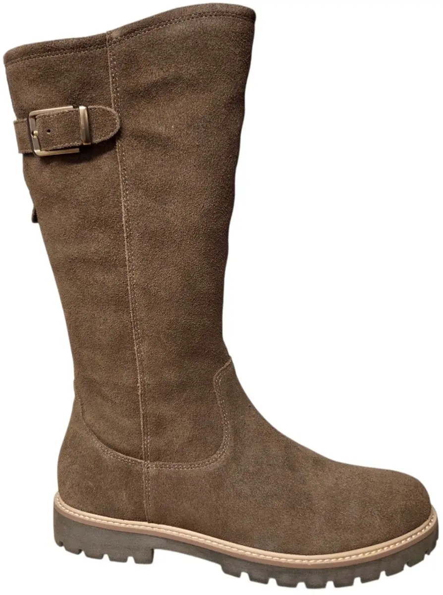 Caprice 9-9-25417-47 393 Brown Lange Laarzen Beige Suede Dames