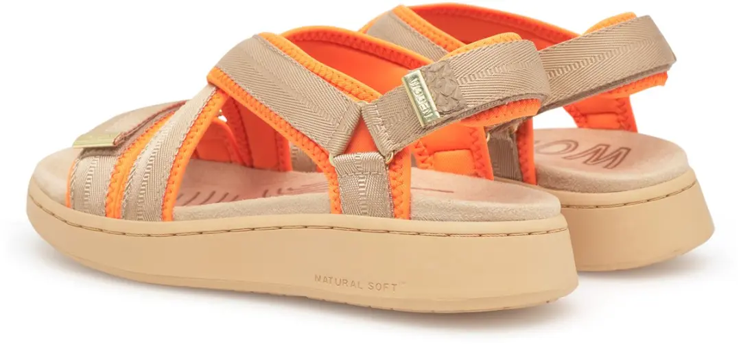 Woden Line Cross Sandalen Beige EU 40 Vrouw