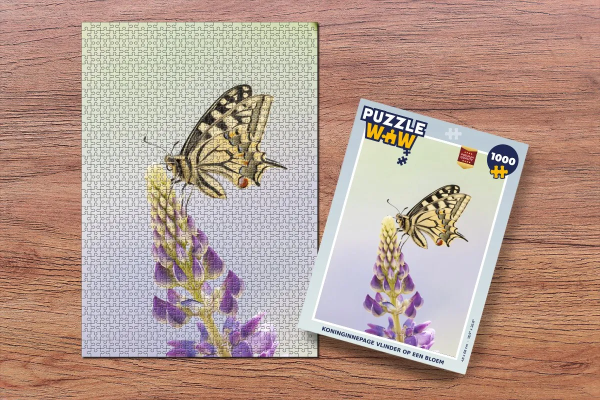 PuzzleWow Koninginnepage Legpuzzel 1000 Stuks - Multicolor