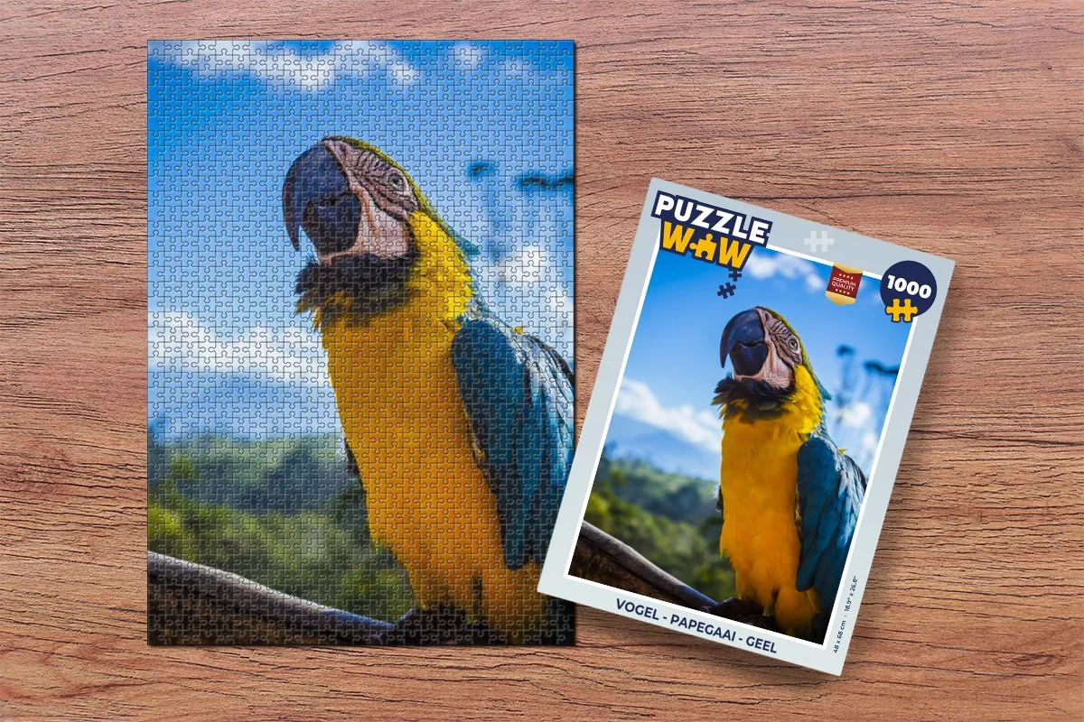 PuzzleWow Vogel Papegaai Legpuzzel 1000 Stuks - Multicolor