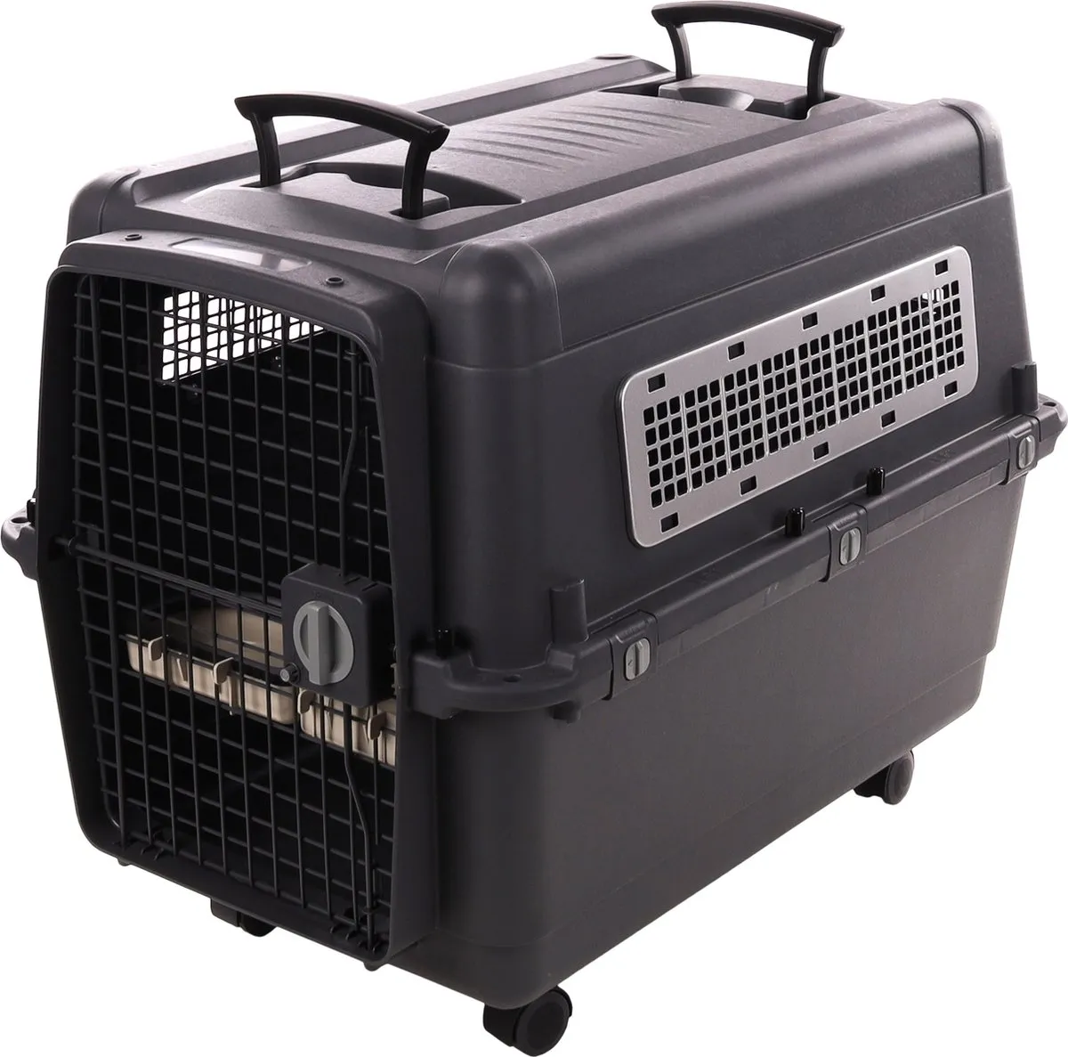 Flamingo Reisbench Autobench Transportbox L 80x56x65cm - Donkergrijs - afbeelding 6 van 6