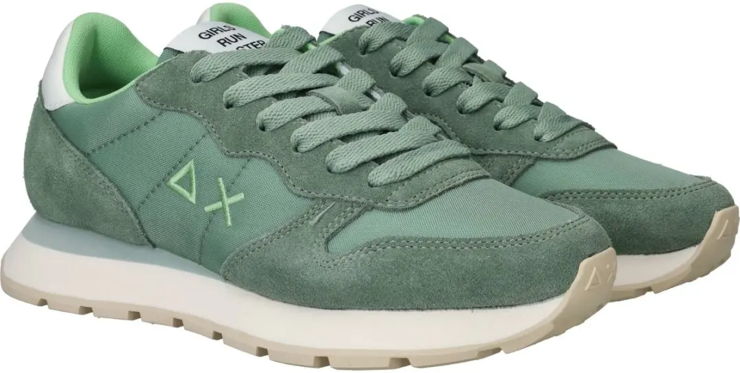Sun 68 Ally Solid Nylon Sneakers - Dames - Groen - Maat:41 - afbeelding 4 van 6