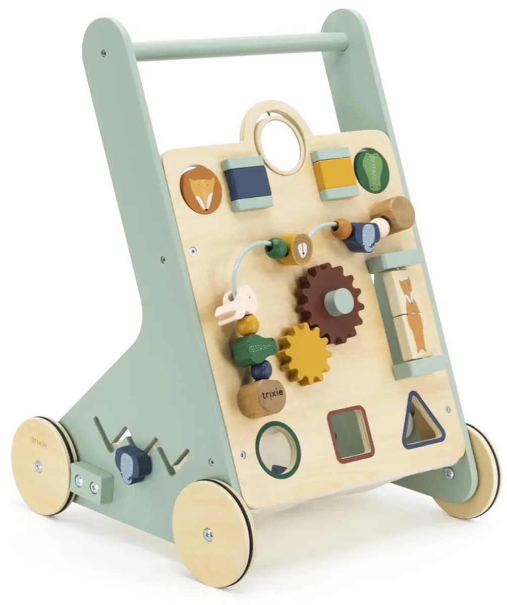 Trixie Houten Loopwagen Multi - Activiteitenbord