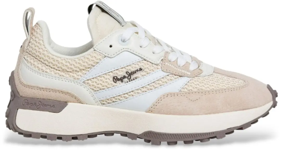 Pepe Jeans Lucky Gebreide beige pantoffels