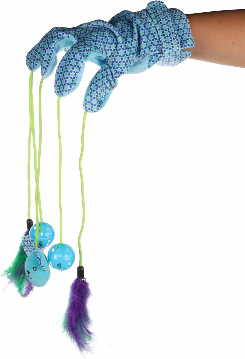 Flamingo Marion Ps Handschoen Kat - Blauw 55x21x3,8cm