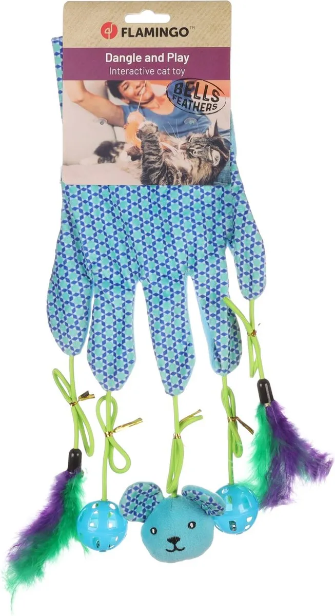 Flamingo Marion Ps Handschoen Kat - Blauw 55x21x3,8cm