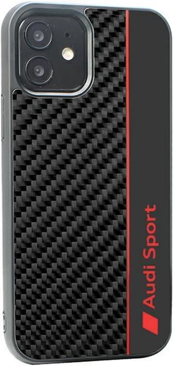Audi Sport Carbon Back Case iPhone 11/XR - Zwart
