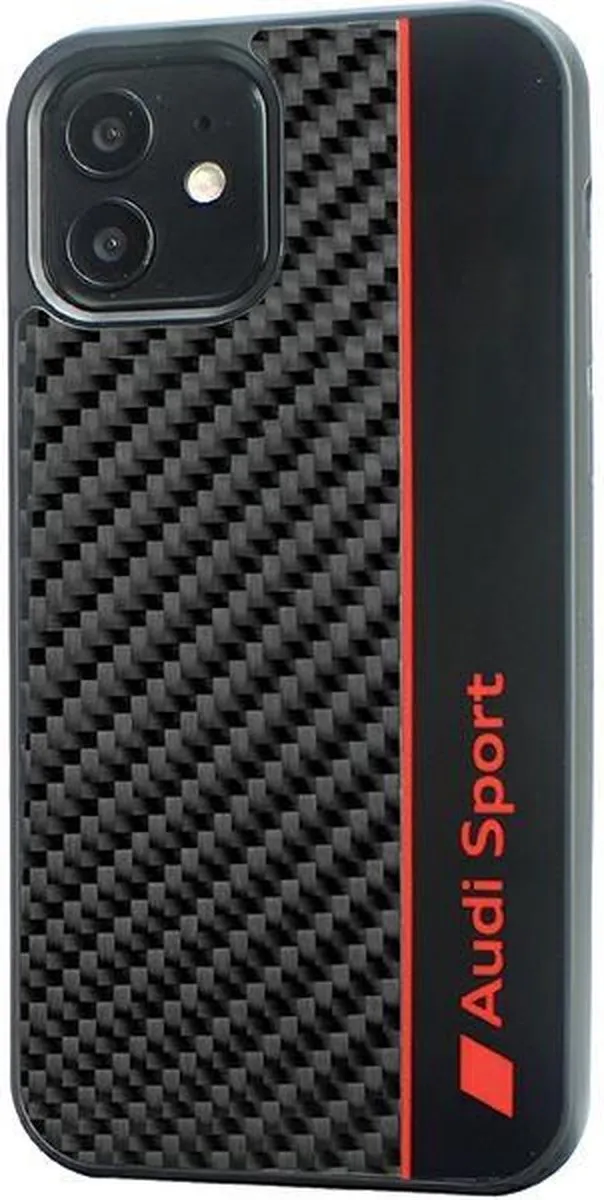 Audi Sport Carbon Back Case iPhone 11/XR - Zwart