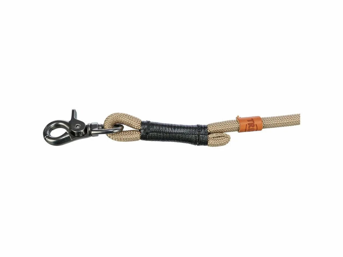Trixie Be Nordic Verstelbare Hondenriem - Zand/Zwart - S/M - 2m