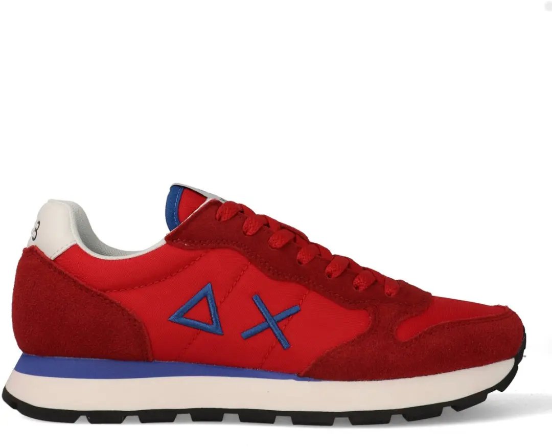 Sun68 Tom Solid Heren Sneakers Rood Z36101-10