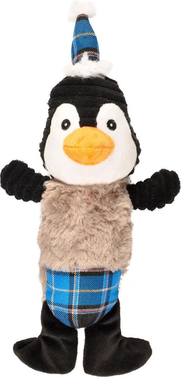 Flamingo Kerst Pinguïn Knuffel 2-in-1 Hondenspeelgoed 38cm - Multicolor