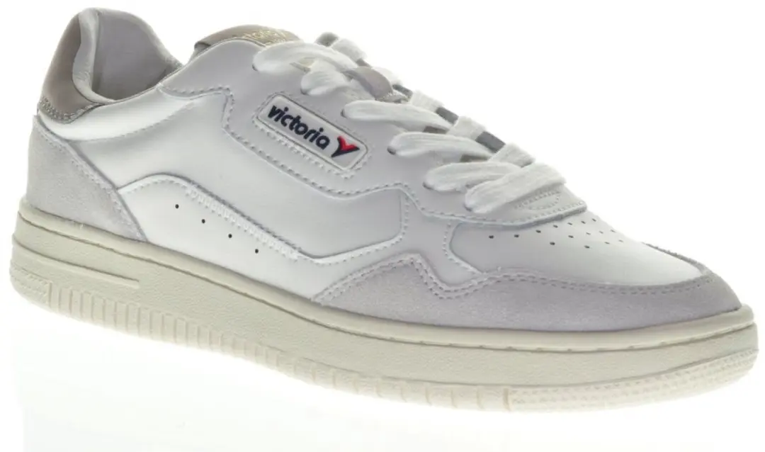 Victoria Lederen Comfort Sneaker Wit Veter maat 45