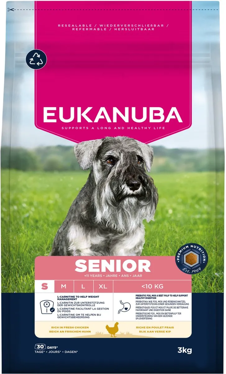 Eukanuba Senior Small Breed Kip Hondenbrokken 3kg