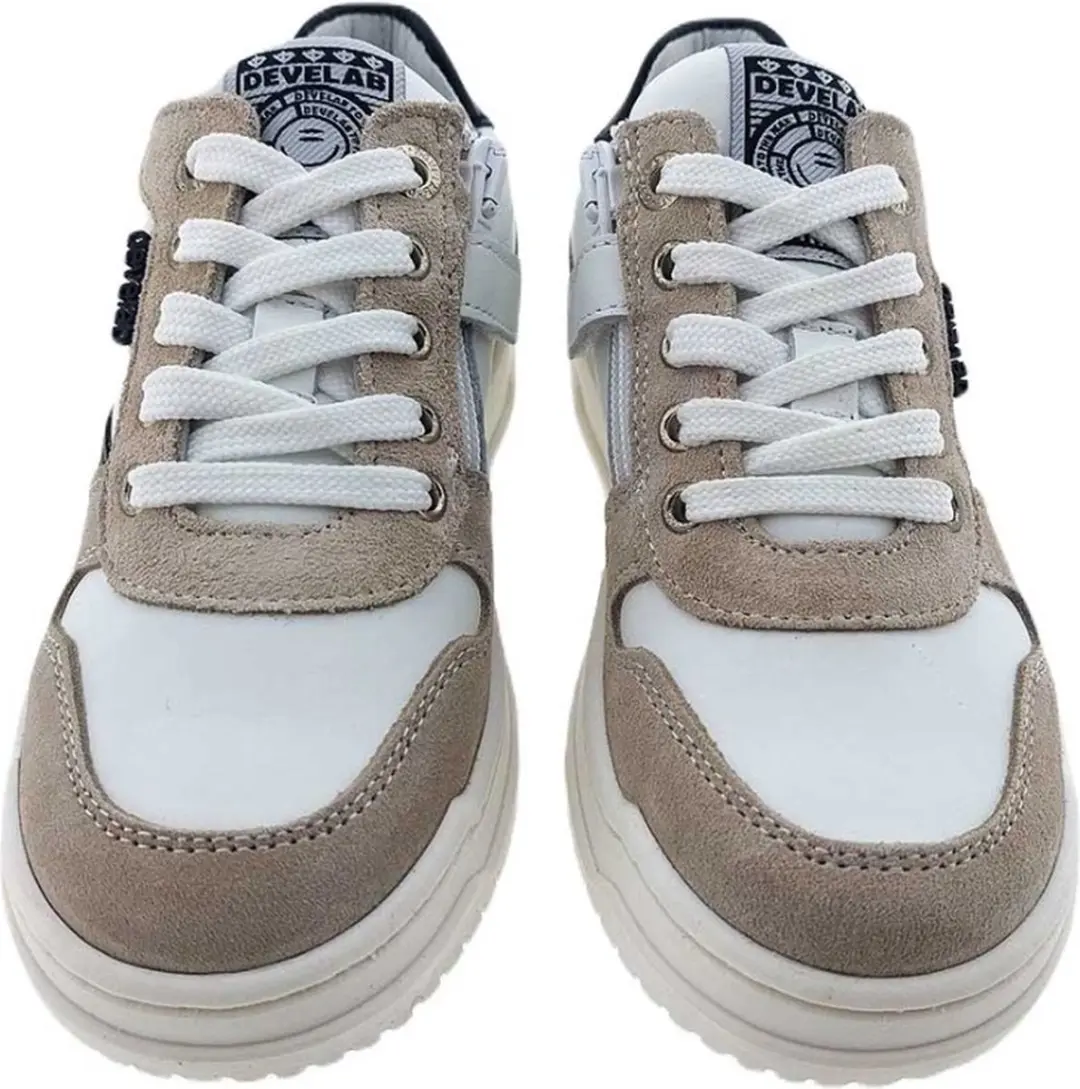 Develab 45987 Lage sneakers - Leren Sneaker - Meisjes - Beige - Maat 34 - afbeelding 6 van 6