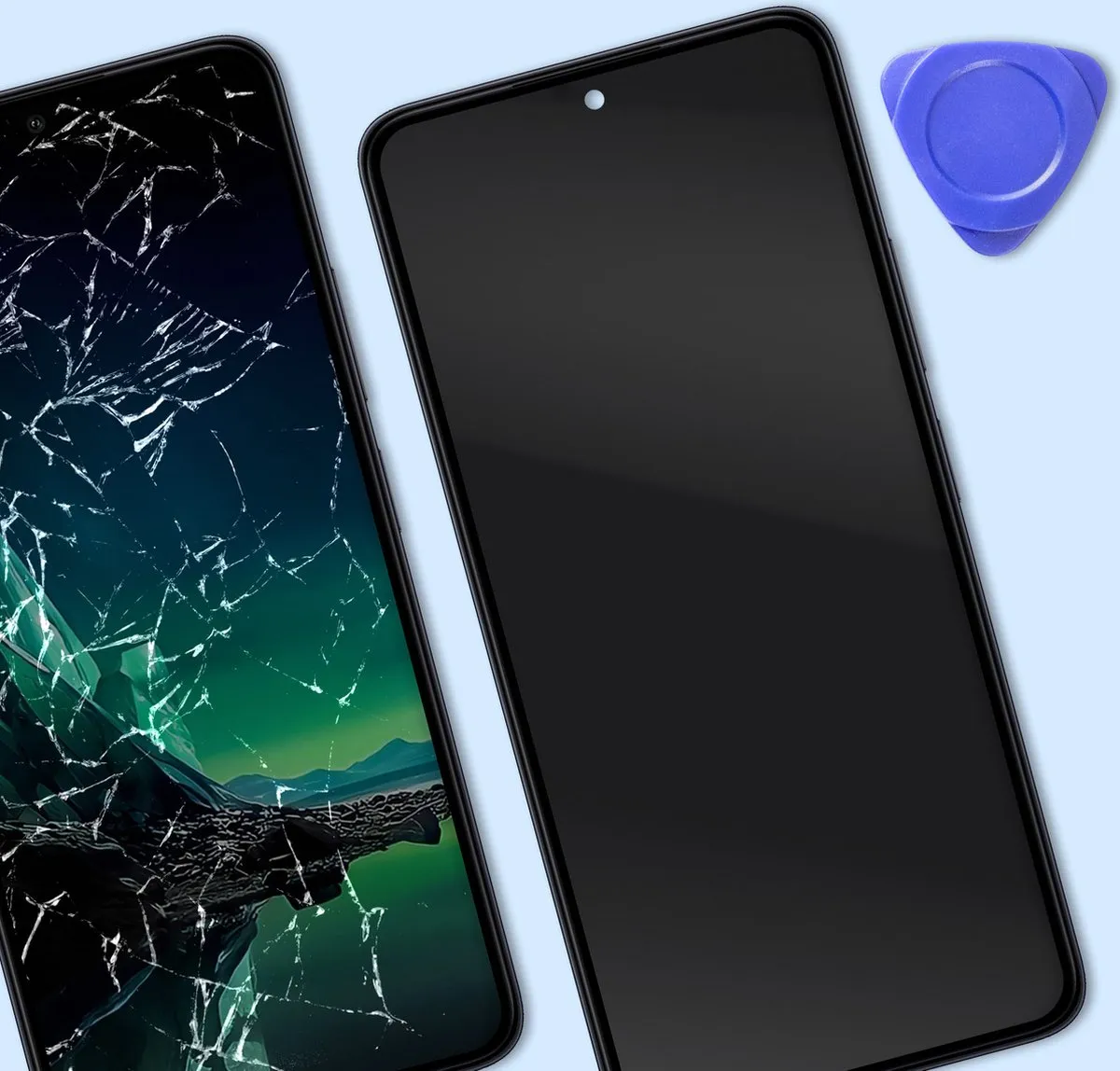 Motorola Edge 40 Neo Scherm + Kader - Zwart