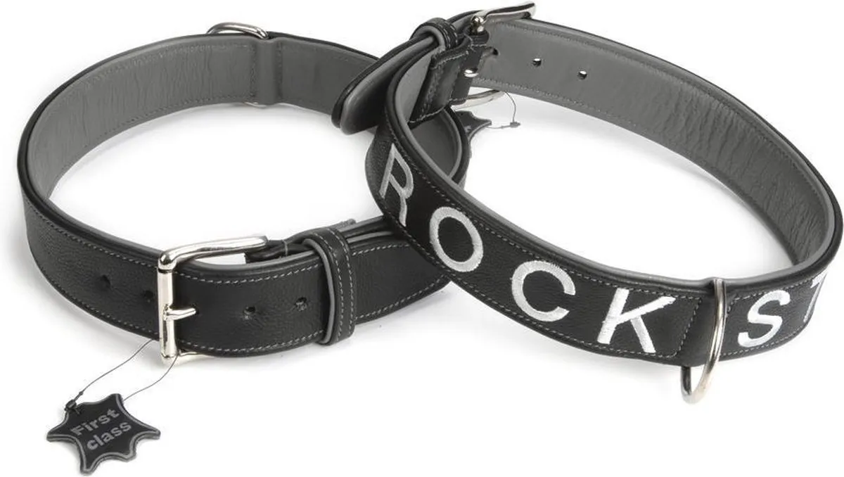 Beeztees Rockstar Leren Halsband - S