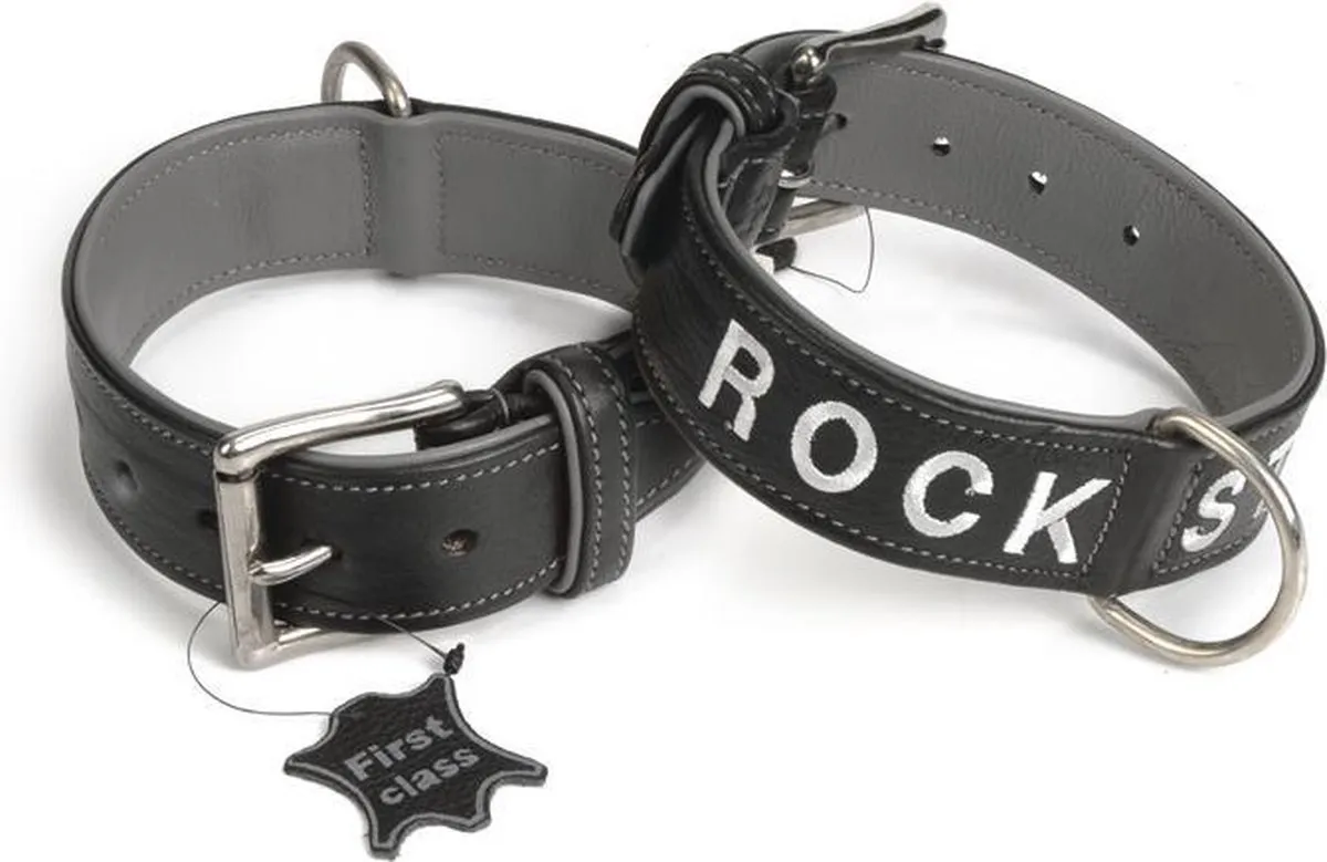 Beeztees Rockstar Leren Halsband
