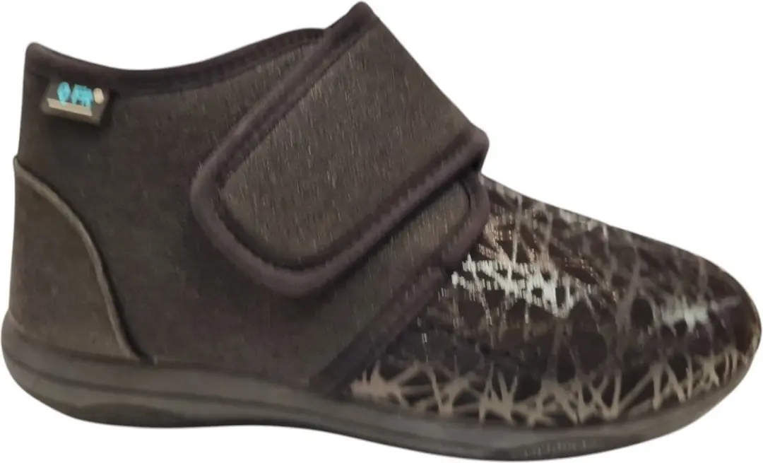 Q Fit Geneve 1 Black design stretch Dames Verbandpantoffels
