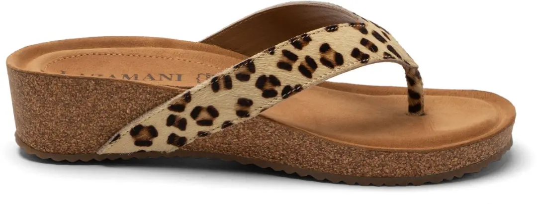 Lazamani - Leia Dames Teenslippers Leopard - Maat 36 - afbeelding 6 van 6