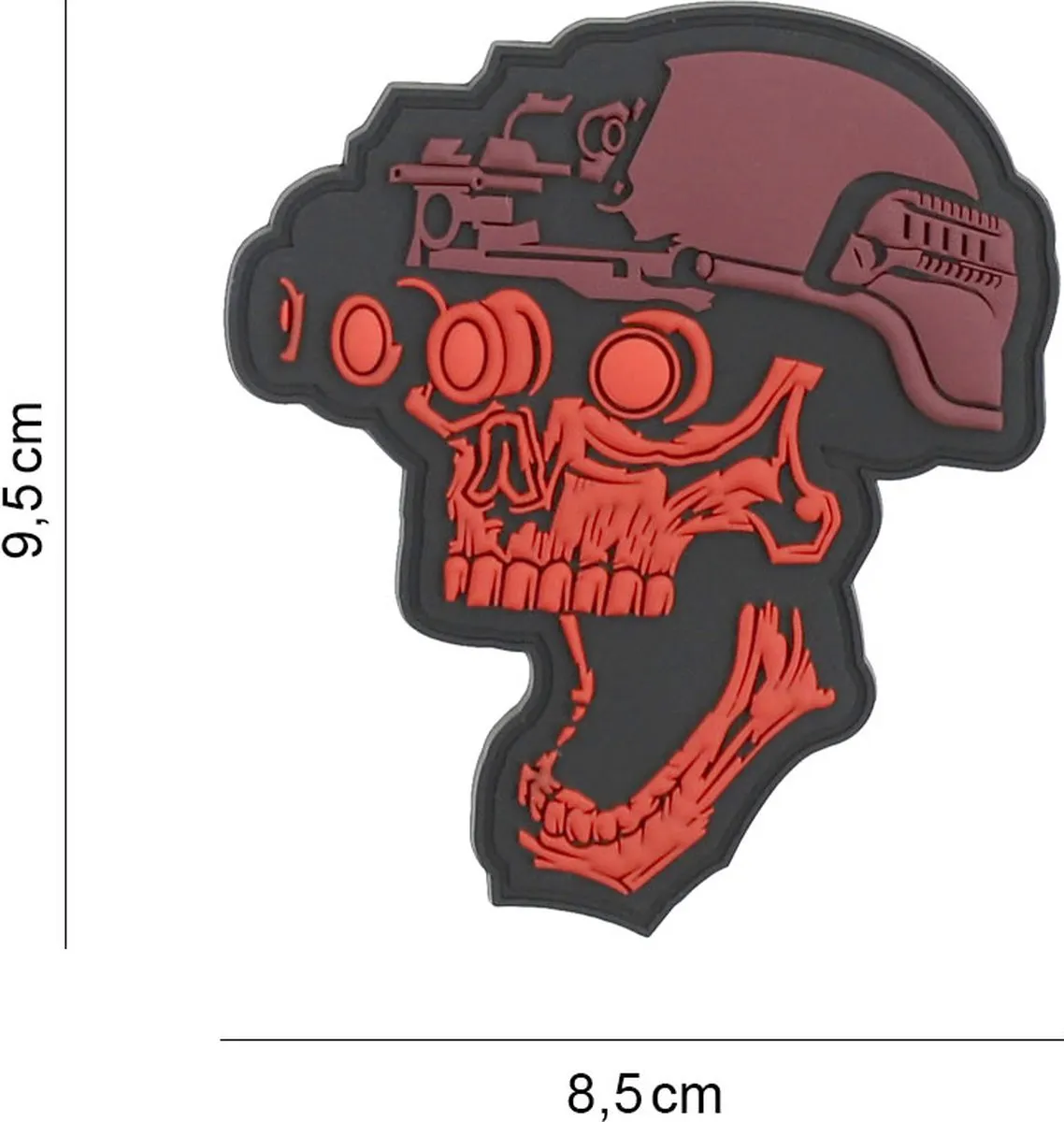 101 inc Embleem 3D PVC Night Vision Skull