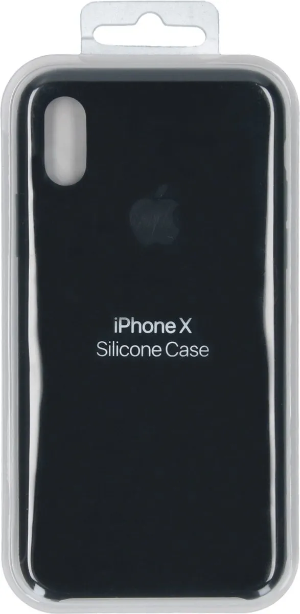 Apple iPhone X Siliconen Back Cover MQT12ZM/A - Zwart - afbeelding 6 van 6
