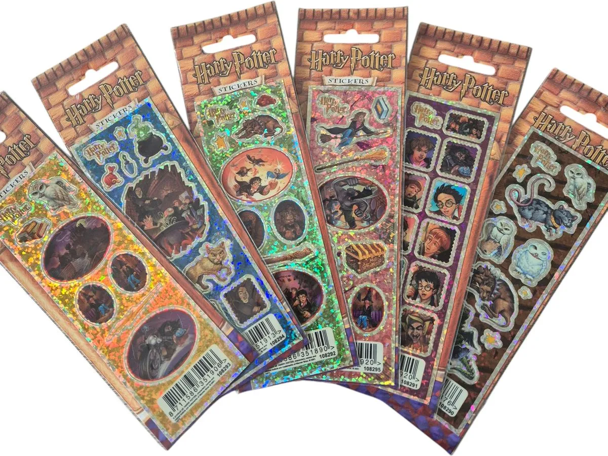 Harry Potter Vintage Stickers - 6 Vellen Multicolor