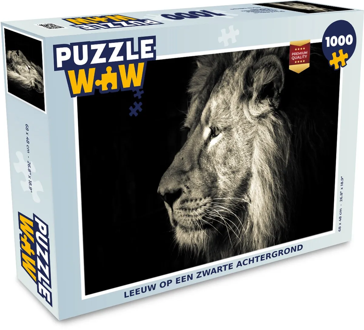 PuzzleWow Leeuw Legpuzzel 1000 Stuks - Multicolor