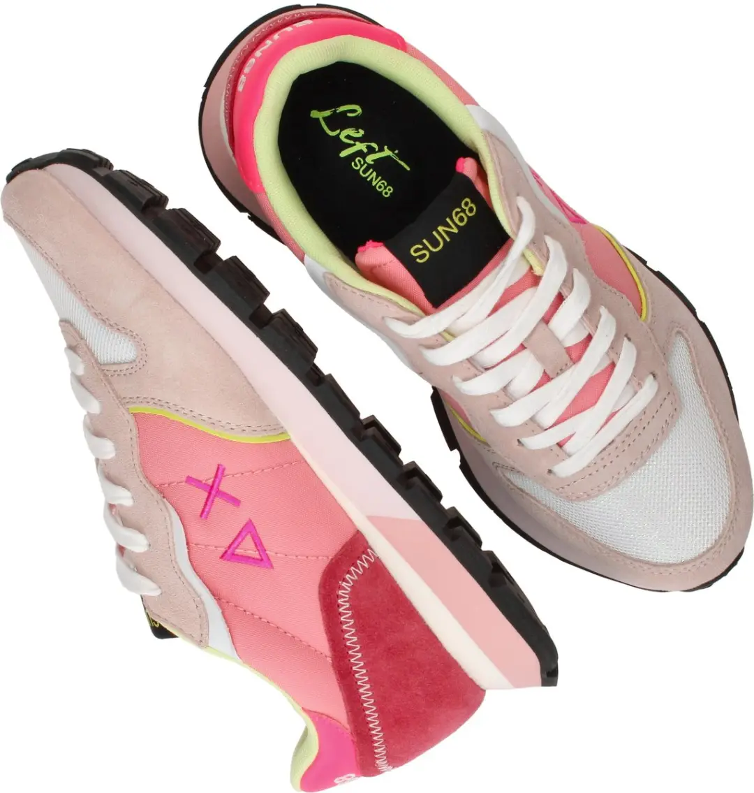 Sun68 Ally Color Explosion Sneakers - Dames - Lichtroze - Maat 39 - afbeelding 5 van 6
