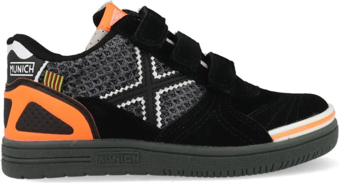 Munich sneaker 1514300 grijs oranje