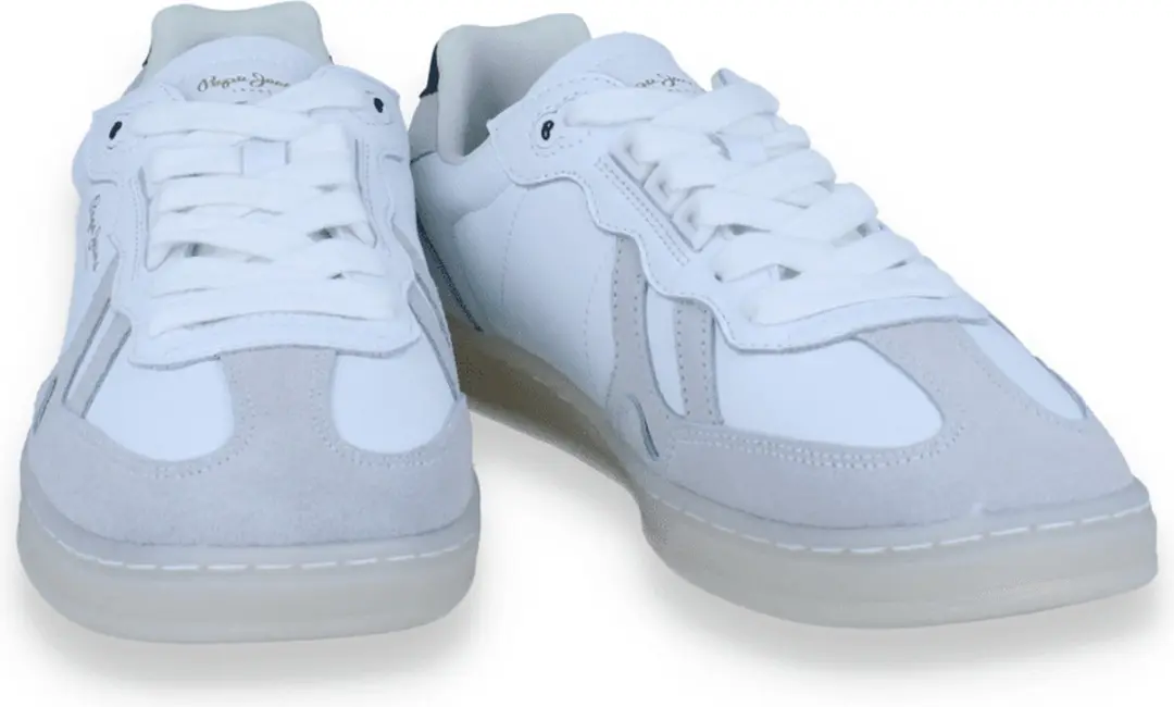 Pepe Jeans Heren Sneaker Ball Club | Wit | Maat: 44 - afbeelding 4 van 6