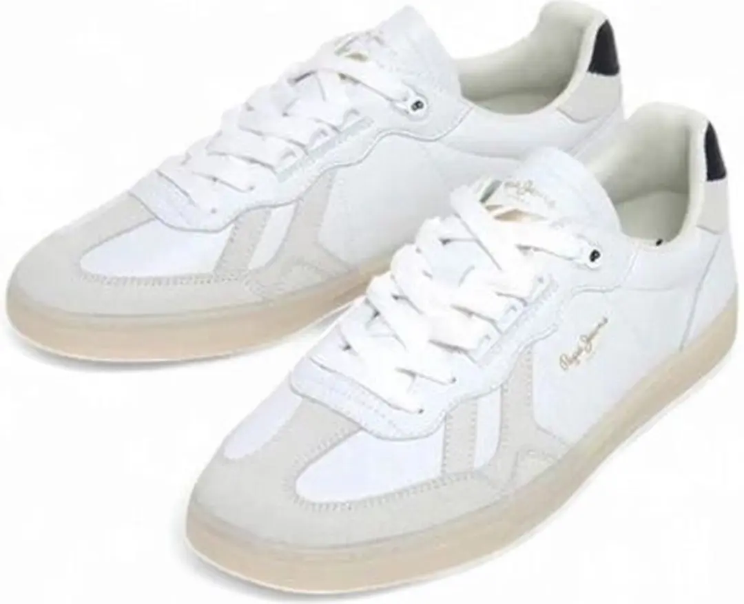 Pepe Jeans Heren Sneaker Ball Club | Wit | Maat: 44 - afbeelding 3 van 6