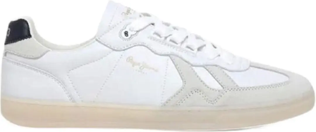 Pepe Jeans Heren Sneaker Ball Club | Wit | Maat: 44 - afbeelding 2 van 6