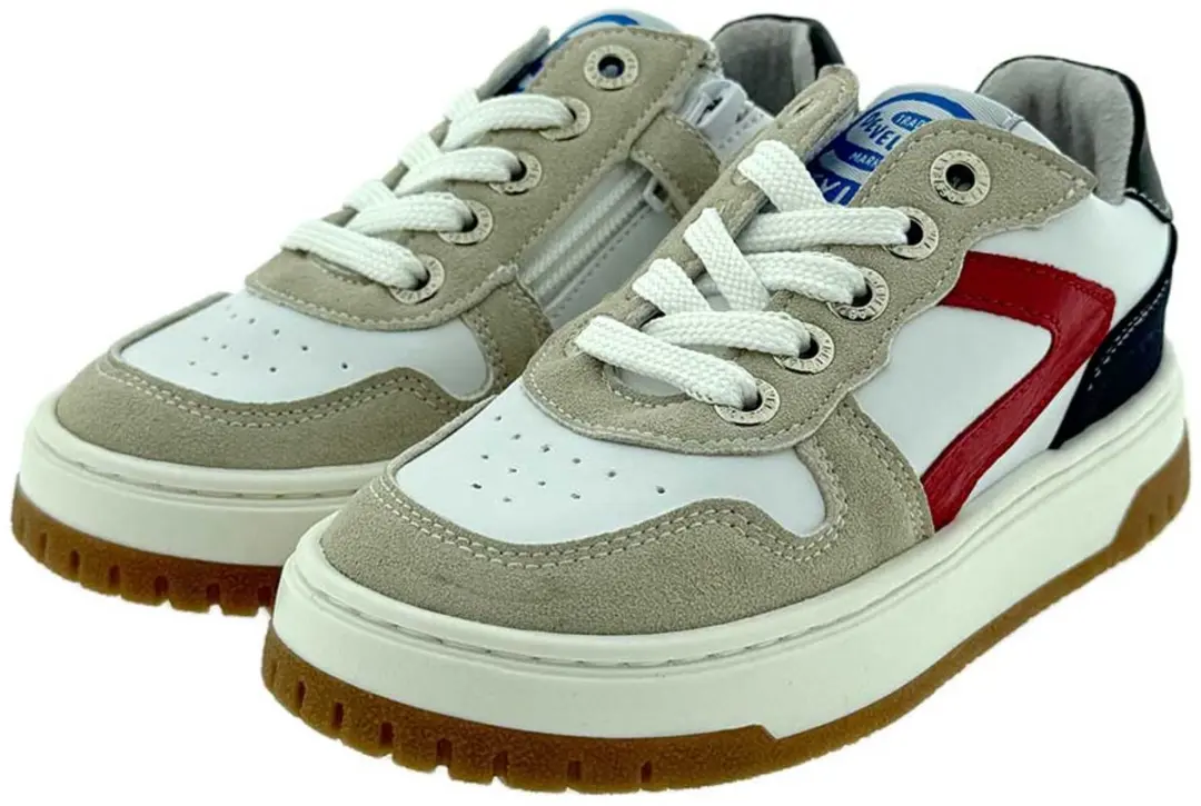 Develab 45451 Sneakers Jongens - Leren Sneaker - Wit - Maat 29 - afbeelding 4 van 6