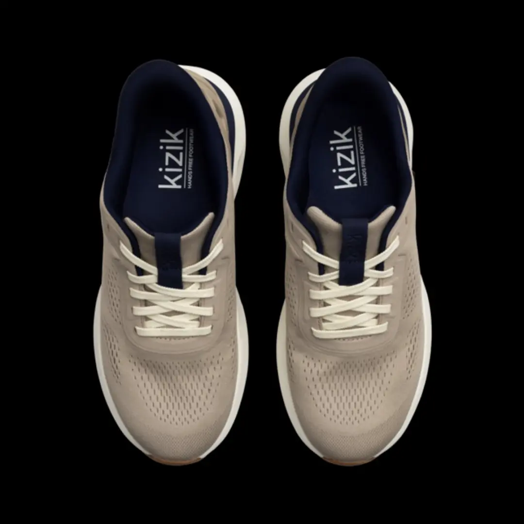 Kizik MATH-2605 heren sneakers beige - afbeelding 3 van 6