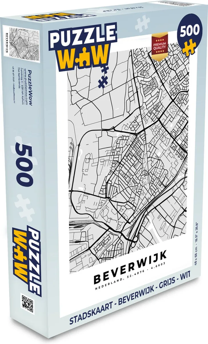 PuzzleWow Beverwijk Legpuzzel 500 Stuks