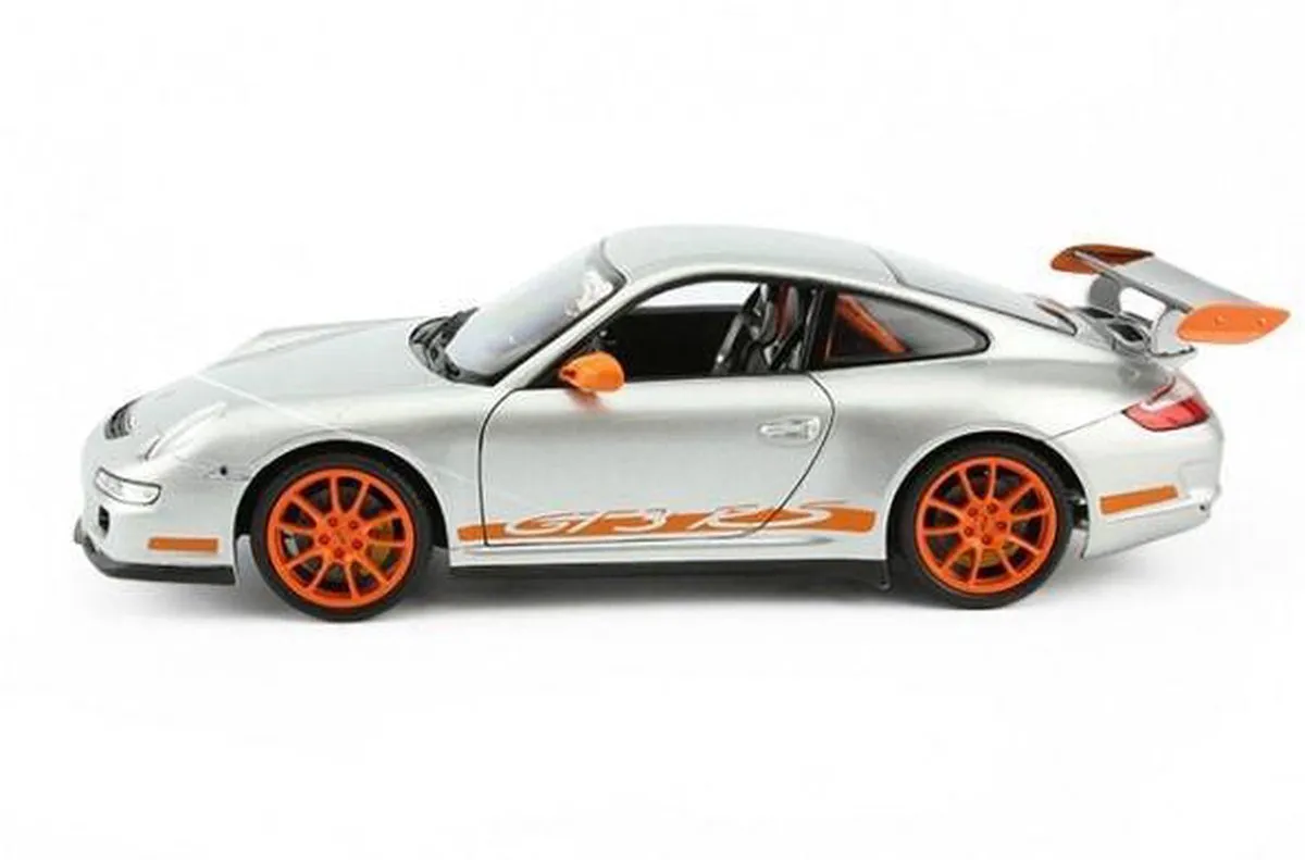Porsche 911 GT3 RS 1:18 Schaalmodel - Zwart/Oranje